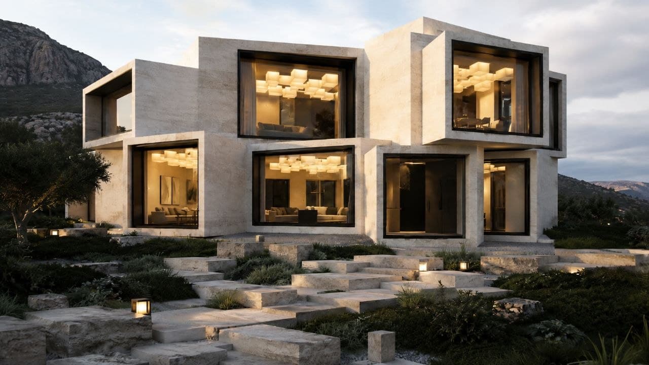 Calma.Basic modular home entry and deck — mountain prefab residence Philippines